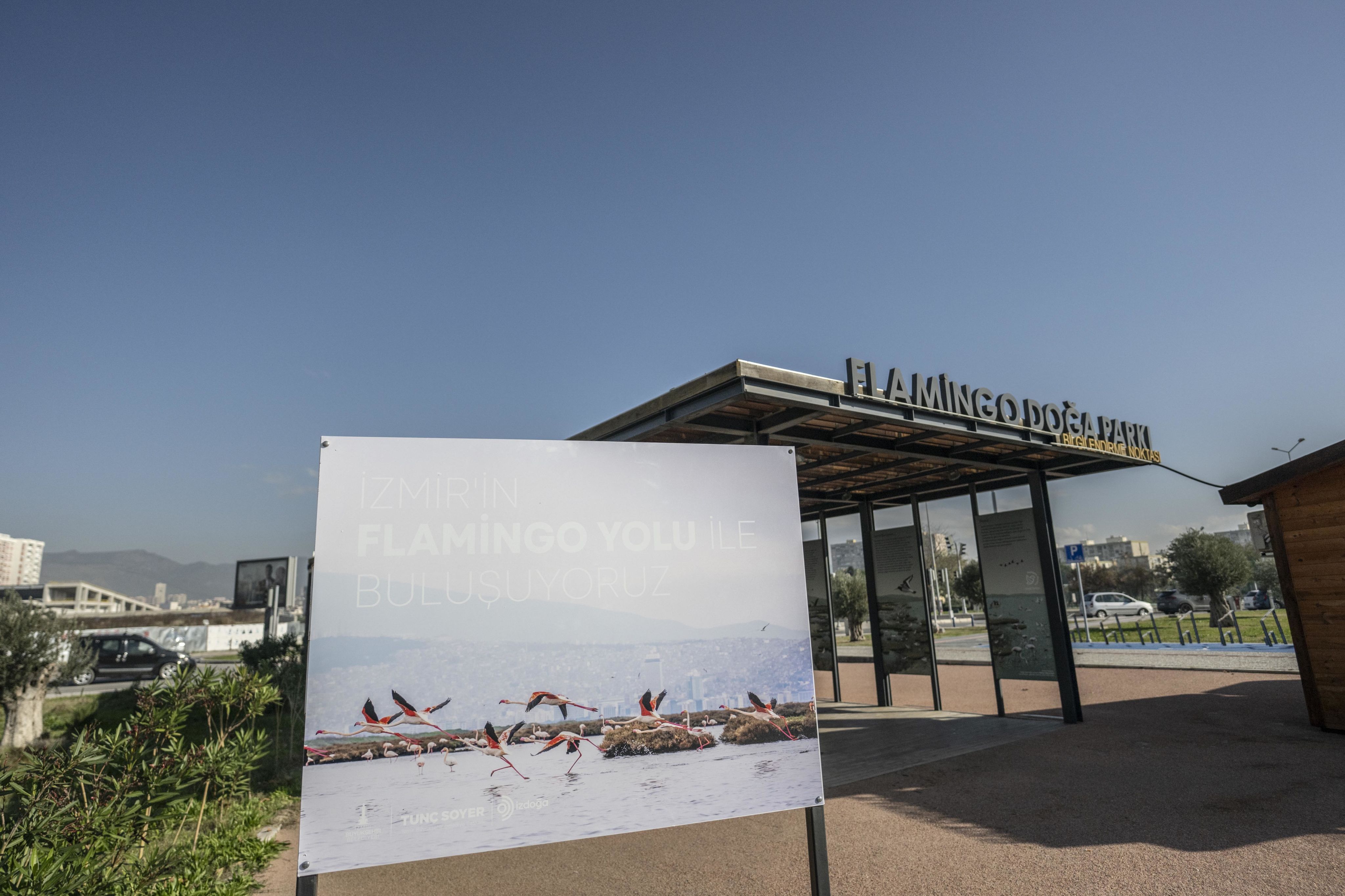 Espace visiteurs du Paradis des oiseaux d'Izmir.
