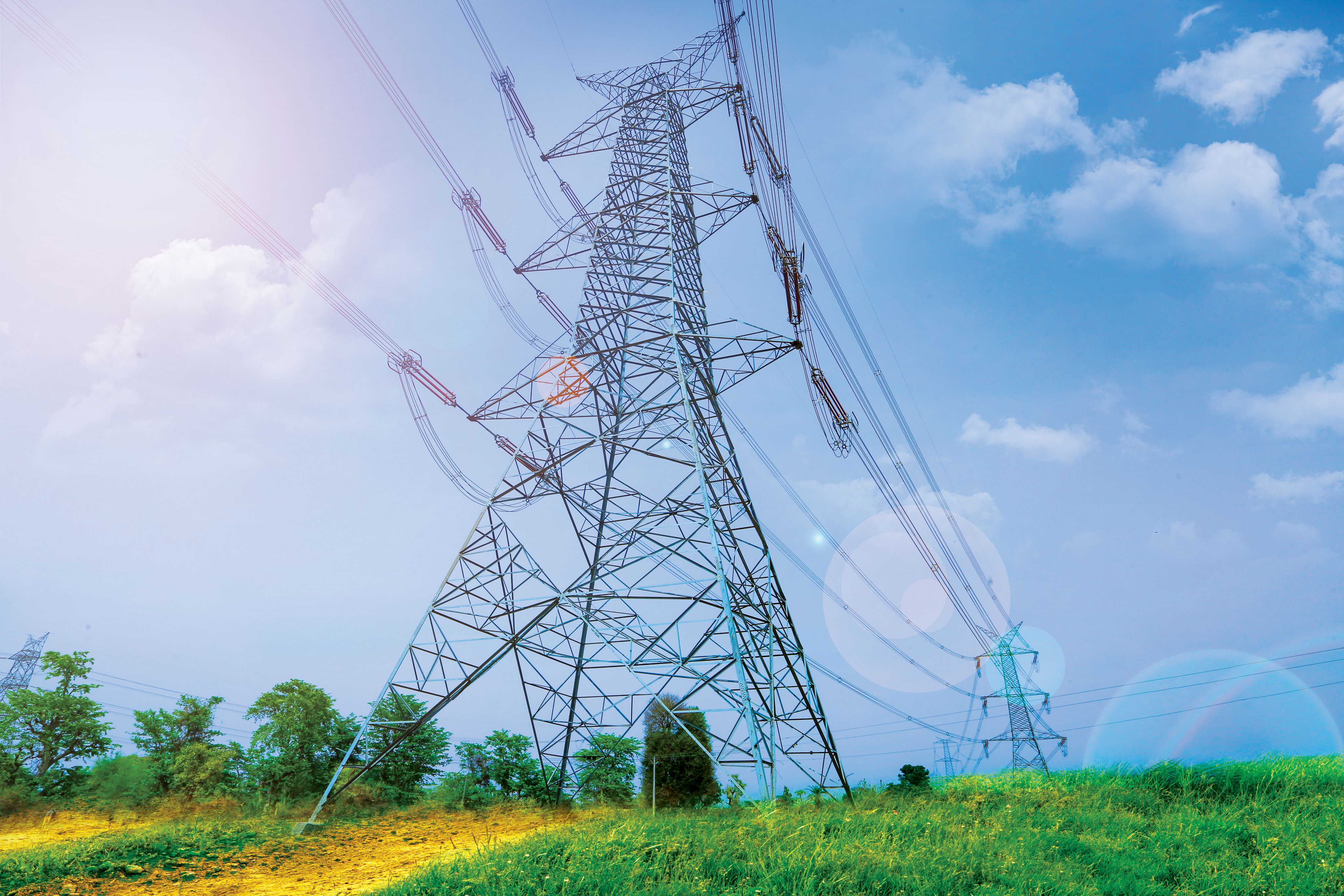 Power Transmission Tower in IndiGrid’s NER project.
