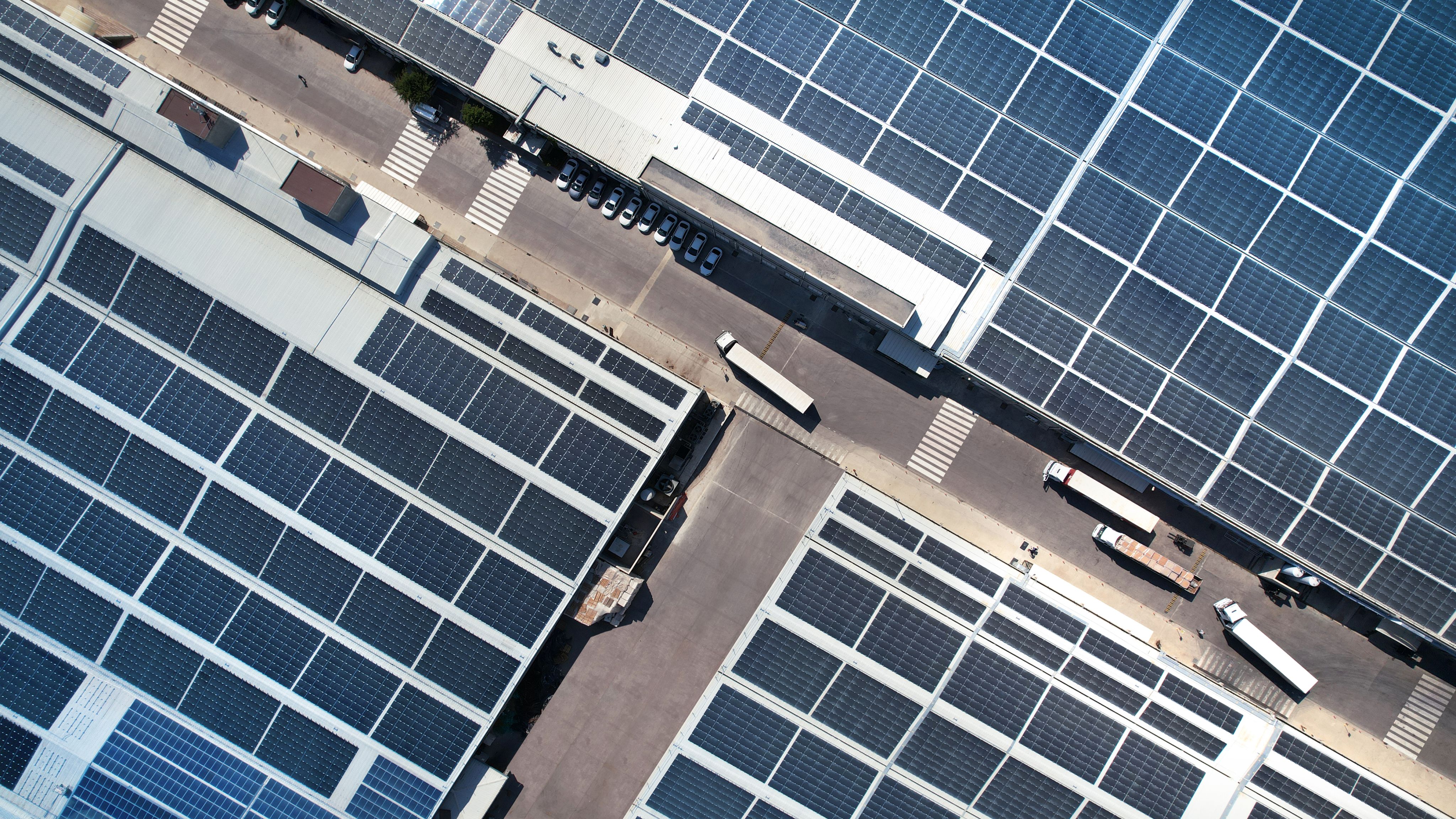 An aerial view of a SANKO factory